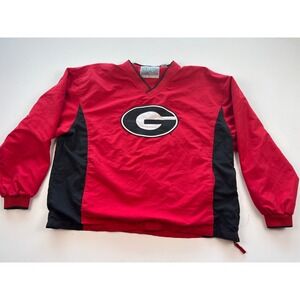 Mens Campus Specialties Georgia Bulldogs Pullover Jacket‎ Red Black Size L